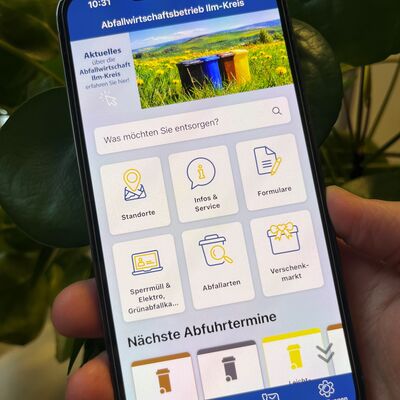 Foto Handy mit neuer App